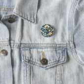 Bloem Morris kunst Ronde Button 3,2 Cm (In situ)