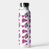 Bloem motief waterfles  (Rechts)