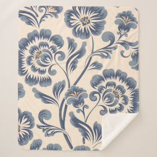  bloem naadloos patroonelement. Elegant t Sherpa Deken