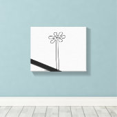 Bloem Nazca Peru oude idool geoglyf symbool Ind Canvas Afdruk (Insitu (Houten vloer))