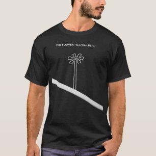 Bloem Nazca Peru oude idool geoglyf symbool Ind T-shirt