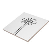 Bloem Nazca Peru oude idool geoglyf symbool Ind Tegeltje (Zijkant)