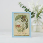  Bloem Nieuwjaar Feestdagenkaart (Staand voorkant)