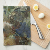 Bloem, nog leven, Huysum Theedoek (Quarter Fold)