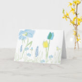 Bloem Notecard nummer drie Kaart (Gele Bloem)
