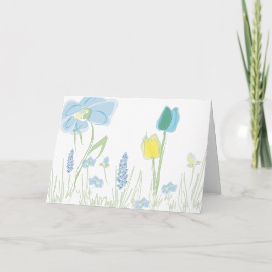 Bloem Notecard nummer drie Kaart (Voorkant)