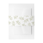 Bloem Olijftak Envelope Voering Uitnodigingen Wikkel (Voorkant Voorbeeld)