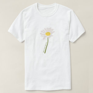Bloem Overhemd – Witte Kleuren T-shirt