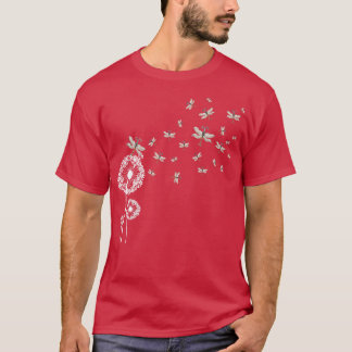 Bloem Paardebloem Insectenlibellen T-shirt