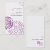 Bloem Paars Visitekaartje (Voorkant / Achterkant)