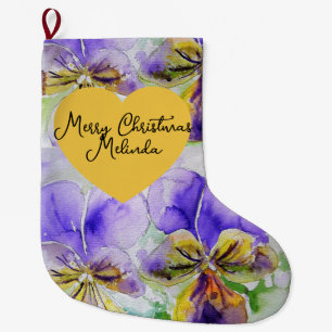 Bloem Paarse Viola Drievlakviooltje Kerst Meisjes Grote Kerstsok