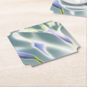 Bloem Papier Coaster met Glans Kartonnen Onderzetters (Gekanteld)