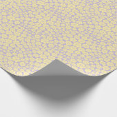 Bloem - Pastel - Geel en Paars Cadeaupapier (Hoek)