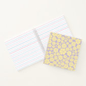 Bloem - Pastel - Geel en Paars Notitieboek (Binnen)