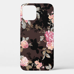 bloem patroon ontwerp textiel illustratiepatroon, iPhone 12 hoesje