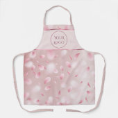 Bloem Petals Faux Folie Logo Schort (Voorkant)