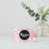 Bloem Petals Faux Folie Logo Visitekaartje (Staand voorkant)