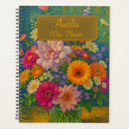 Bloem planner met eigen naam