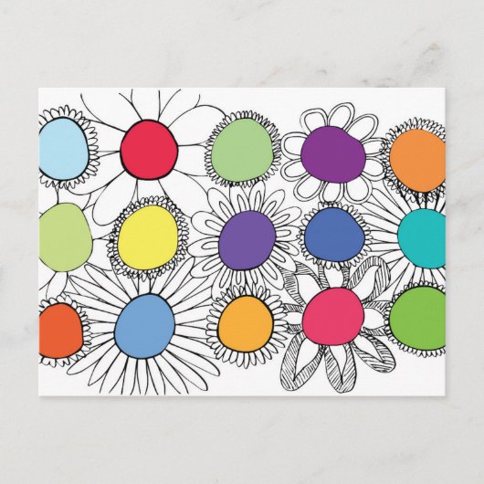 Bloem Pop Briefkaart (Voorkant)