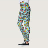 Bloem Pop (geel) Leggings (Links)