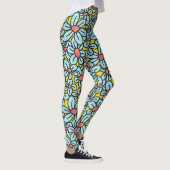 Bloem Pop (geel) Leggings (Rechts)