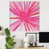 Bloem Poster in roze (Thuiskantoor)