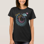 Bloem Power bloem en spiraal T-shirt (Voorkant)