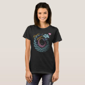 Bloem Power bloem en spiraal T-shirt (Voorkant volledig)