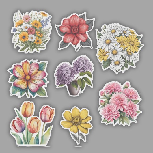 Bloem Power Set Waterdicht Sticker