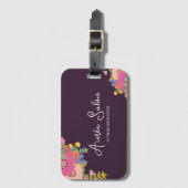Bloem & pruim haar bagagelabel (Voorkant (verticaal))