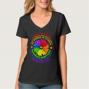 Bloem Rainbow Human Black Lives Rights Science Lg T-shirt