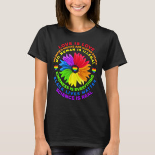 Bloem Rainbow Human Black Lives Rights Science Lg T-shirt