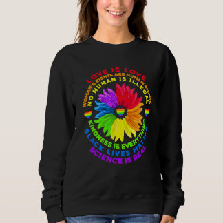 Bloem Rainbow Human Black Lives Rights Science Lg Trui