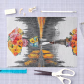 Bloem regendruppels11 tissuepapier (Craft)