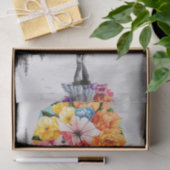 Bloem regendruppels1 tissuepapier