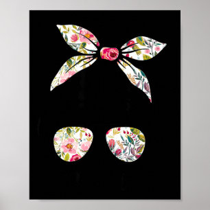 Bloem rommelige knot vrouwen moeder leven haar bri poster