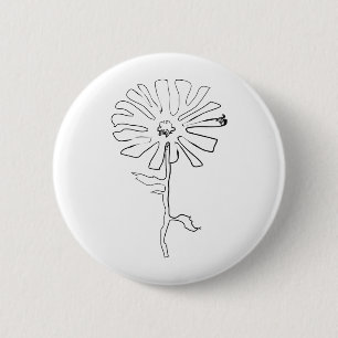 bloem ronde button 5,7 cm