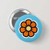 Bloem Ronde Button 5,7 Cm (Voorkant /achterkant)