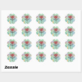 Bloem Ronde Sticker (Vel)