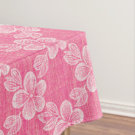 bloem rooster roze patroon tafelkleed