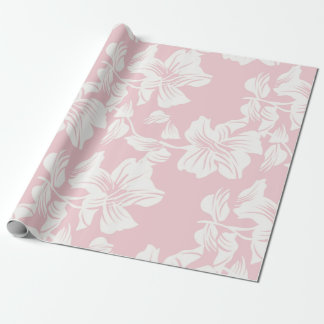 Bloem Roze En Wit Patroon Cadeaupapier