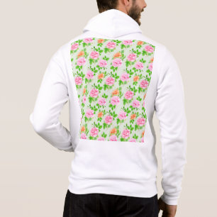 Bloem Roze Rozen Patroon Hoodie