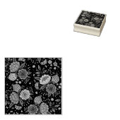 bloem rubberstempel (Gestempeld)