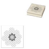 Bloem Rubberstempel (Gestempeld)