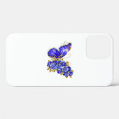 Bloem Saffier Vlinder Case-Mate iPhone Case (Achterkant (horizontaal))