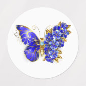 Bloem Saffier Vlinder Labels (Design 2)