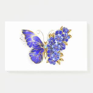 Bloem Saffier Vlinder Post-it® Notes