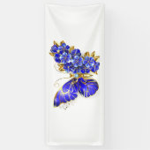 Bloem Saffier Vlinder Spandoek (Verticaal)