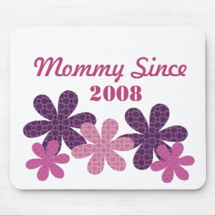  bloem sinds Mousepad, Paars Muismat