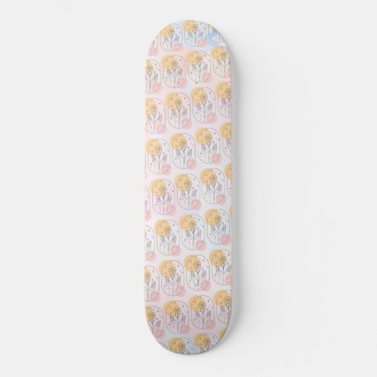 Bloem Skateboard (Voorkant)